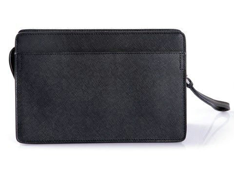 2014 Prada Saffiano Leather Document Holder VR0091 black for sale - Click Image to Close
